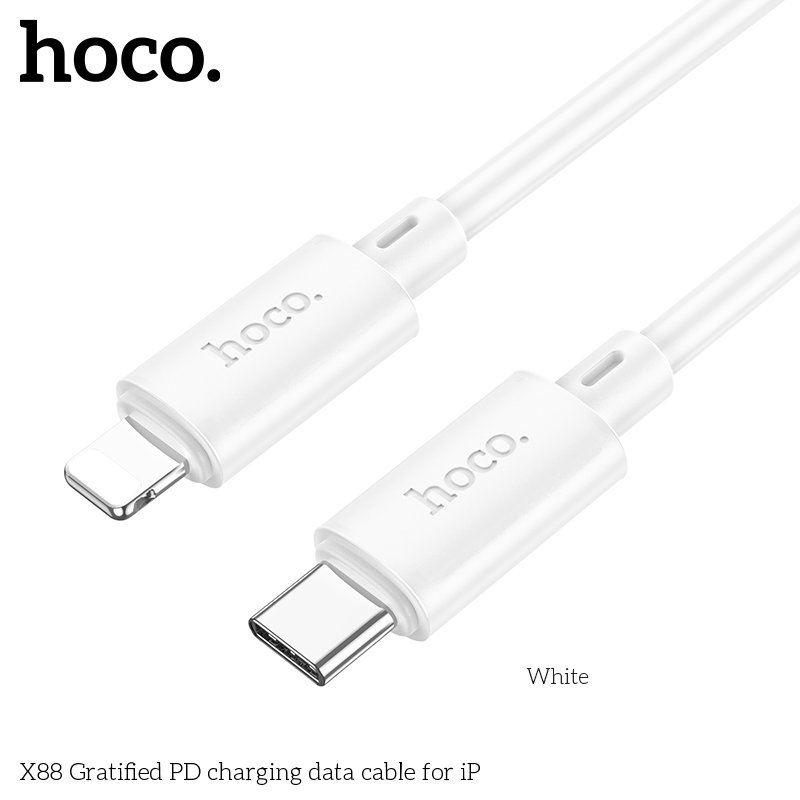 Dây cáp sạc dành Iphone, Ipad USB to IP Hoco X89 sạc nhanh 2.4A, dây sạc bọc dù siêu bền, hàng chính hãng Hoco Mall Official