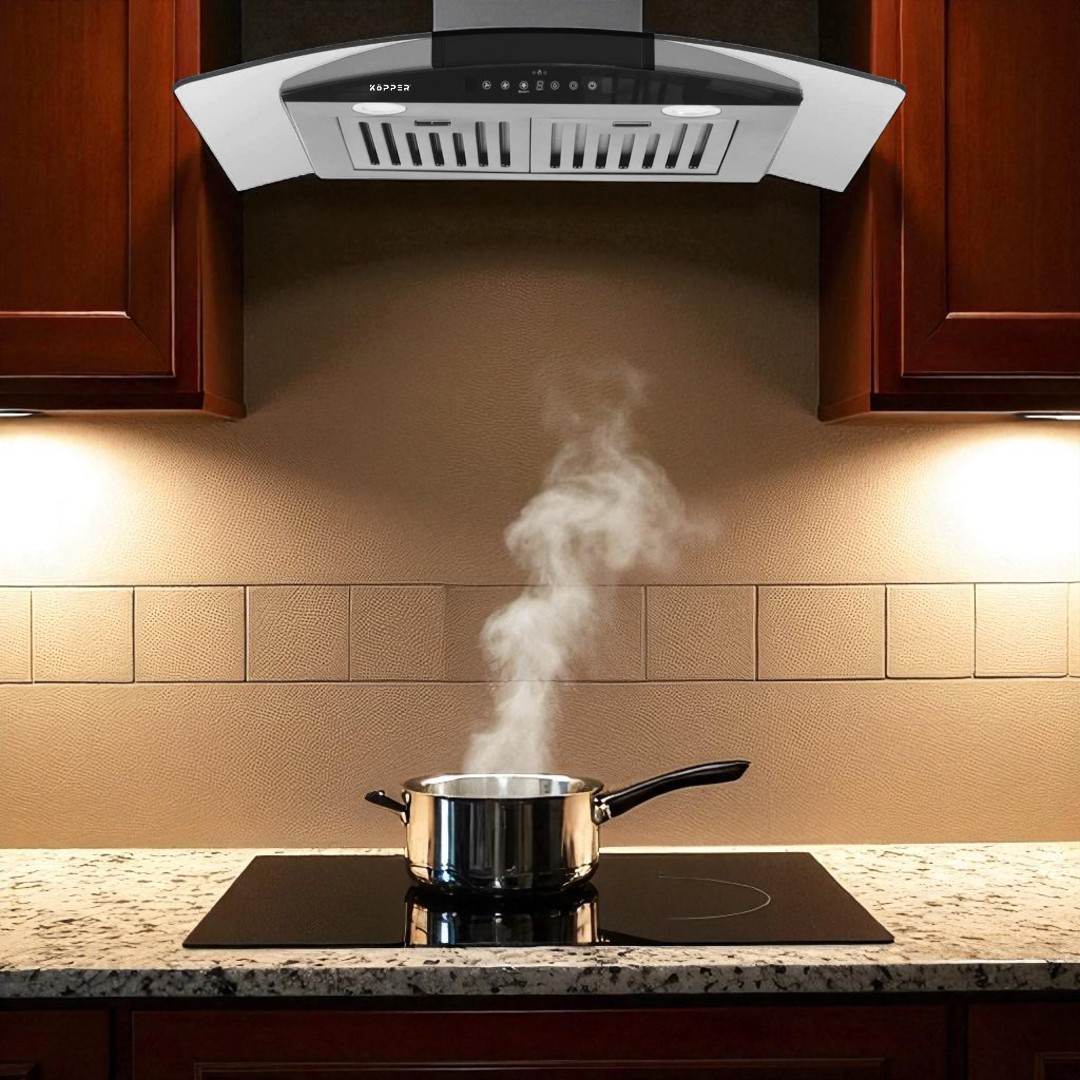 Máy Hút Mùi Nhà Bếp Kính Cong Kopper KP70A/70C Hàng Chính Hãng