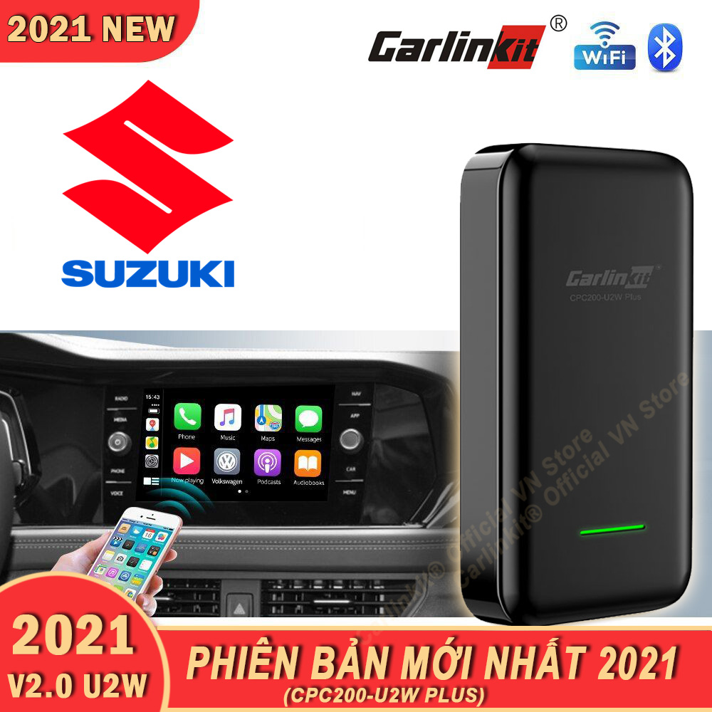 Carlinkit 2.0 U2W Plus 2021 - Apple Carplay không dây cho xe Suzuki màn hình nguyên bản