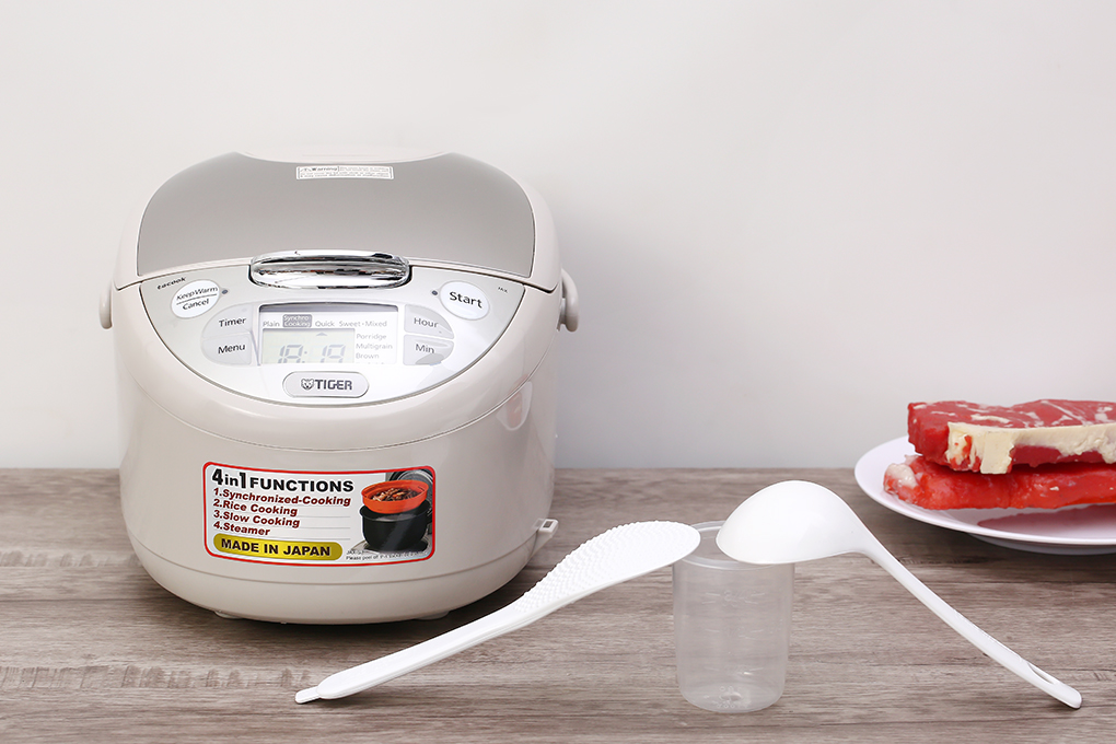 Nồi Cơm Điện Tử Tiger JAX-S10W - 1L - Hàng Chính Hãng