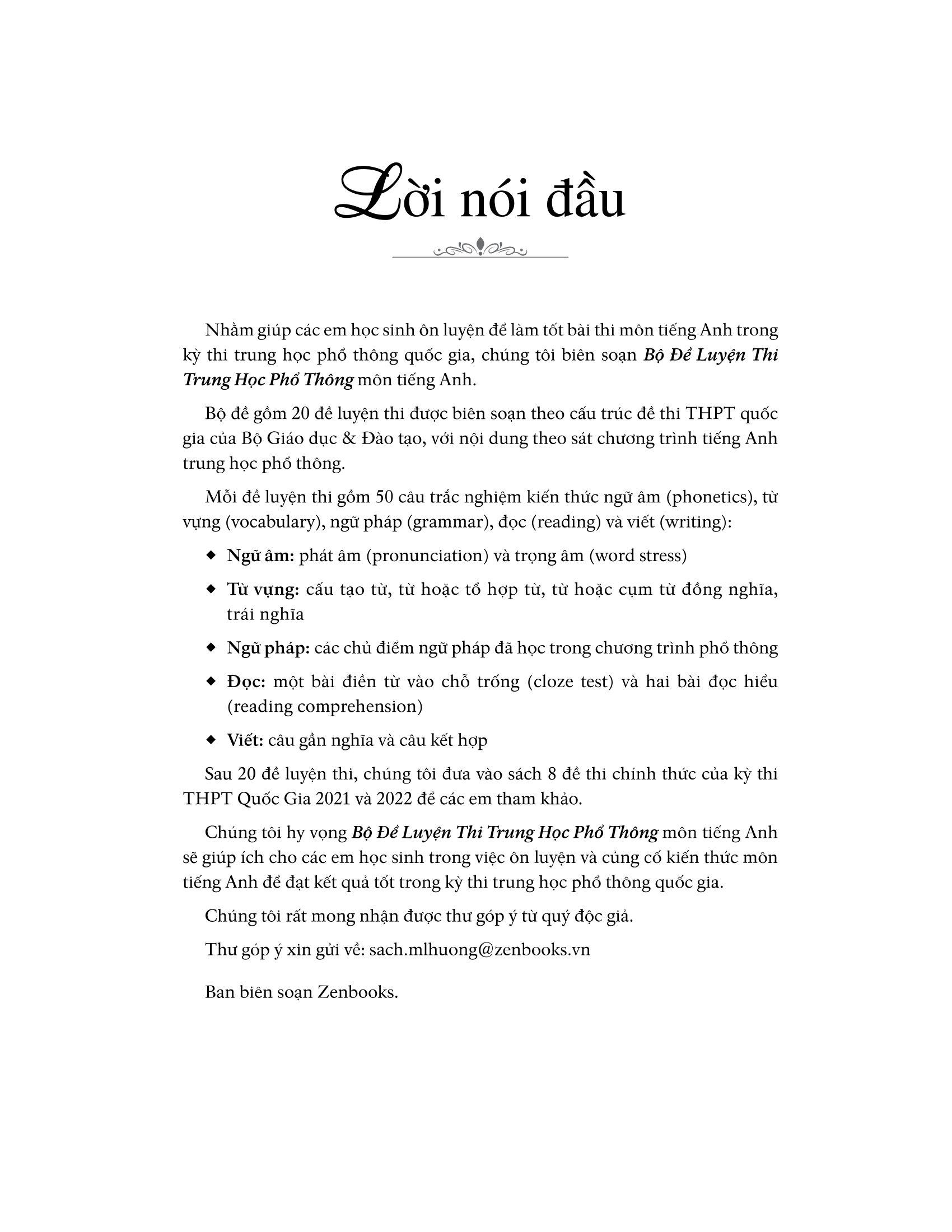 Bộ Đề Luyện Thi THPT Môn Tiếng Anh (2022)