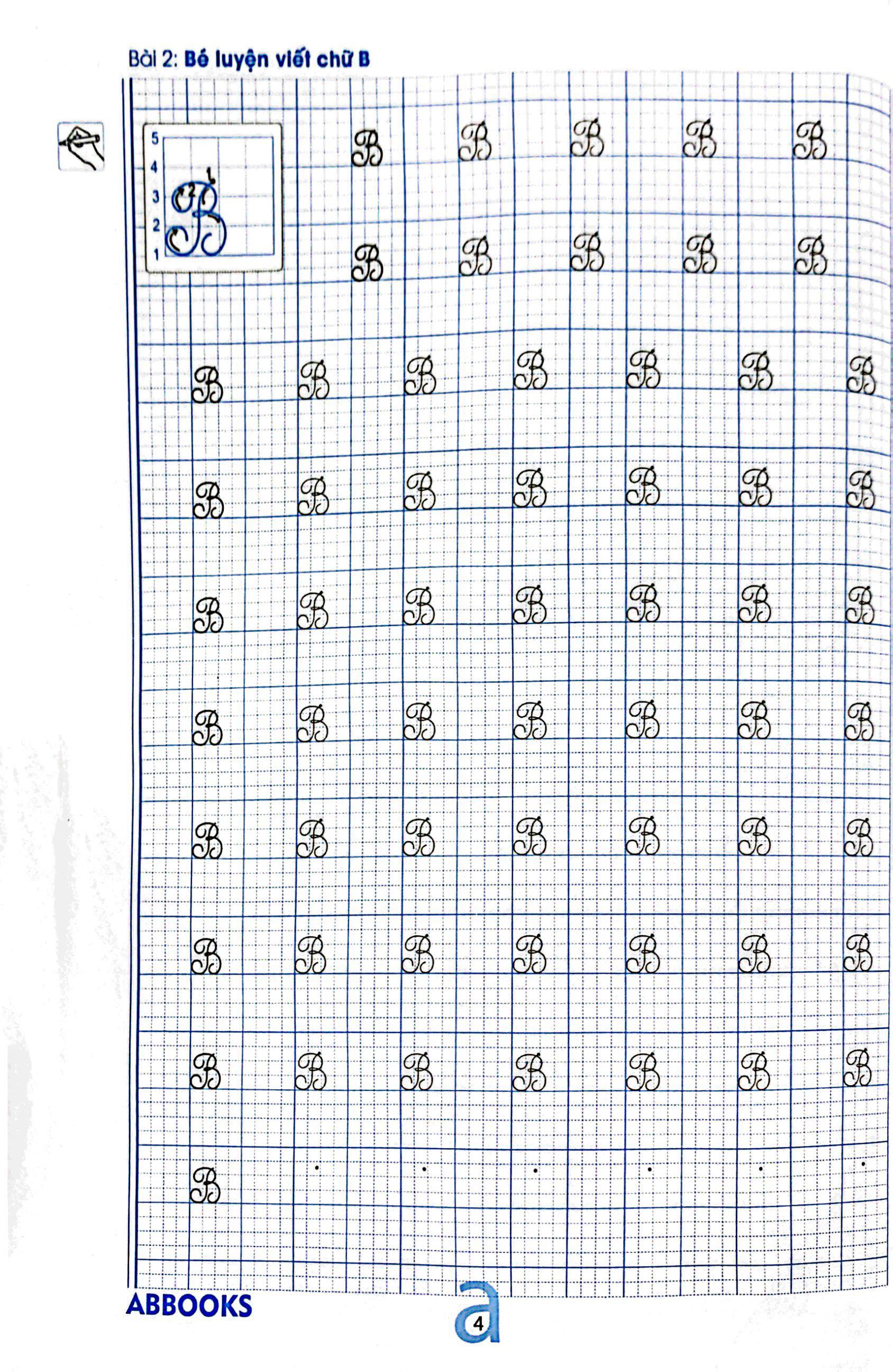 Chuẩn Bị Cho Bé Vào Lớp 1 - Dành Cho Bé 4-5 Tuổi - Tập Viết Chữ Hoa