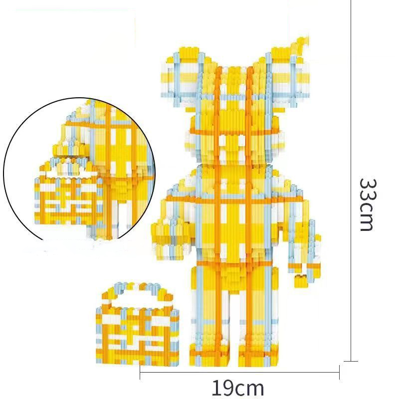 BEARBRICK kẻ xọc đồ chơi lắp ráp mô hình 3D thông minh cho bé