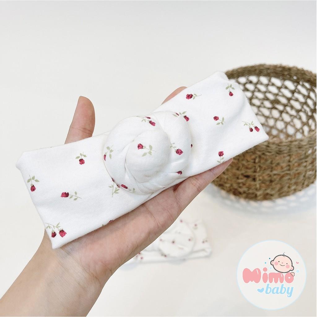 Băng đô bản to xoắn ốc cho bé - vải thoáng khí mềm mại Mimo Baby BD05