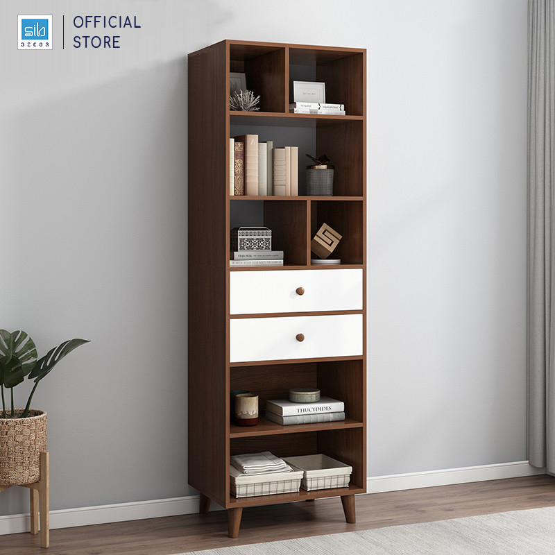 Tủ Sách Để Sàn Nhiều Ngăn Hiện Đại Thương Hiệu SIB Decor KSG41