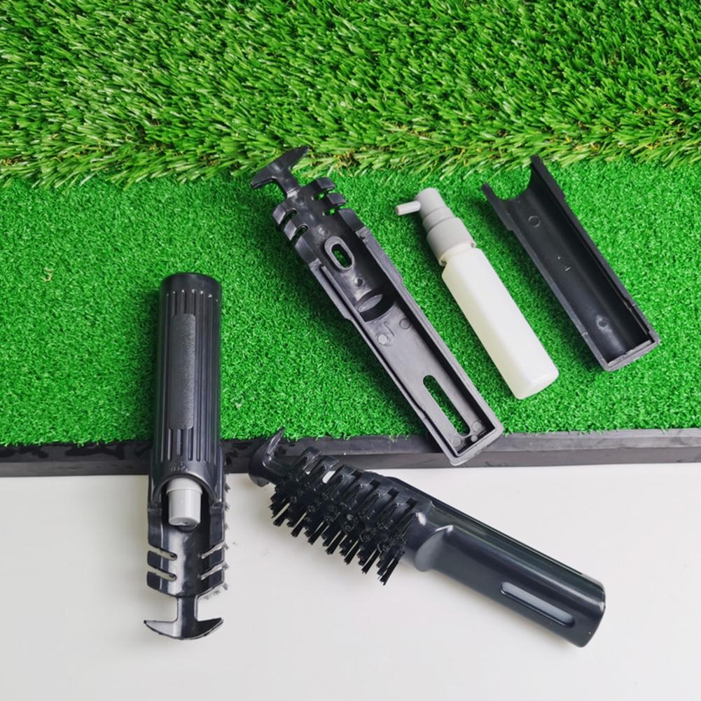 Bàn chải nước chơi gôn có thể tháo rời 2 trong 1 bằng nylon với bình xịt Làm sạch nhanh để luyện tập Phụ kiện chơi gôn