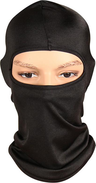 Combo Khăn trùm đầu Ninja Fullface + Găng Tay Chống Nắng Xỏ Ngón màu đen