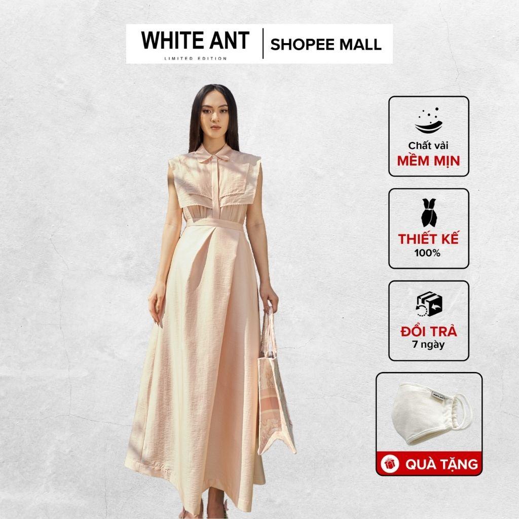 Chân Váy Xoè Dáng Dài Nữ WHITE ANT JOCASTA SKATER SKIRT Thiết Kế Xếp Ly Chéo Tôn Eo Thon Gọn 110100087