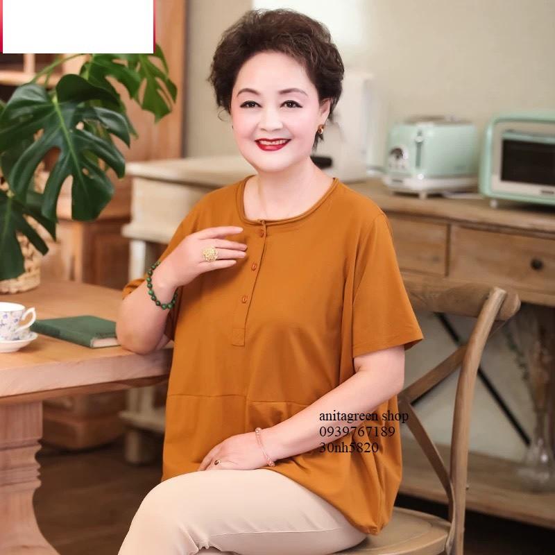 Nh5820-ÁO KIỂU QUÝ CÔ 2 TÚI