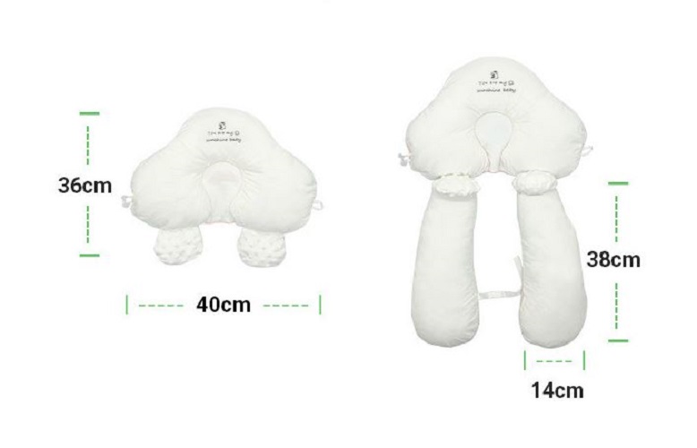 Gối chữ u - Gối chặn cho bé chống chào ngược, méo đầu khi ngủ