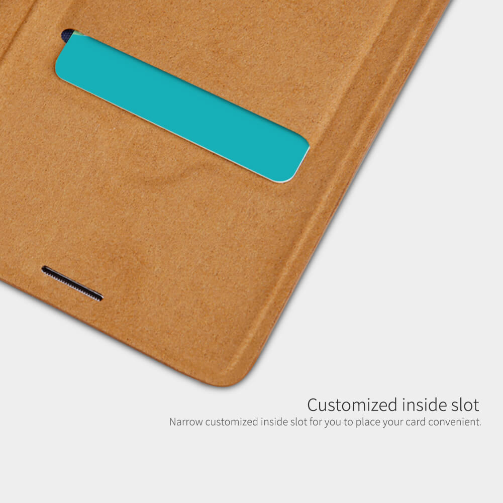 Bao da dành cho SamSung Galaxy Note 10 chính hãng Nillkin QIN có ngăn cài thẻ, da cao cấp - Hàng chính hãng