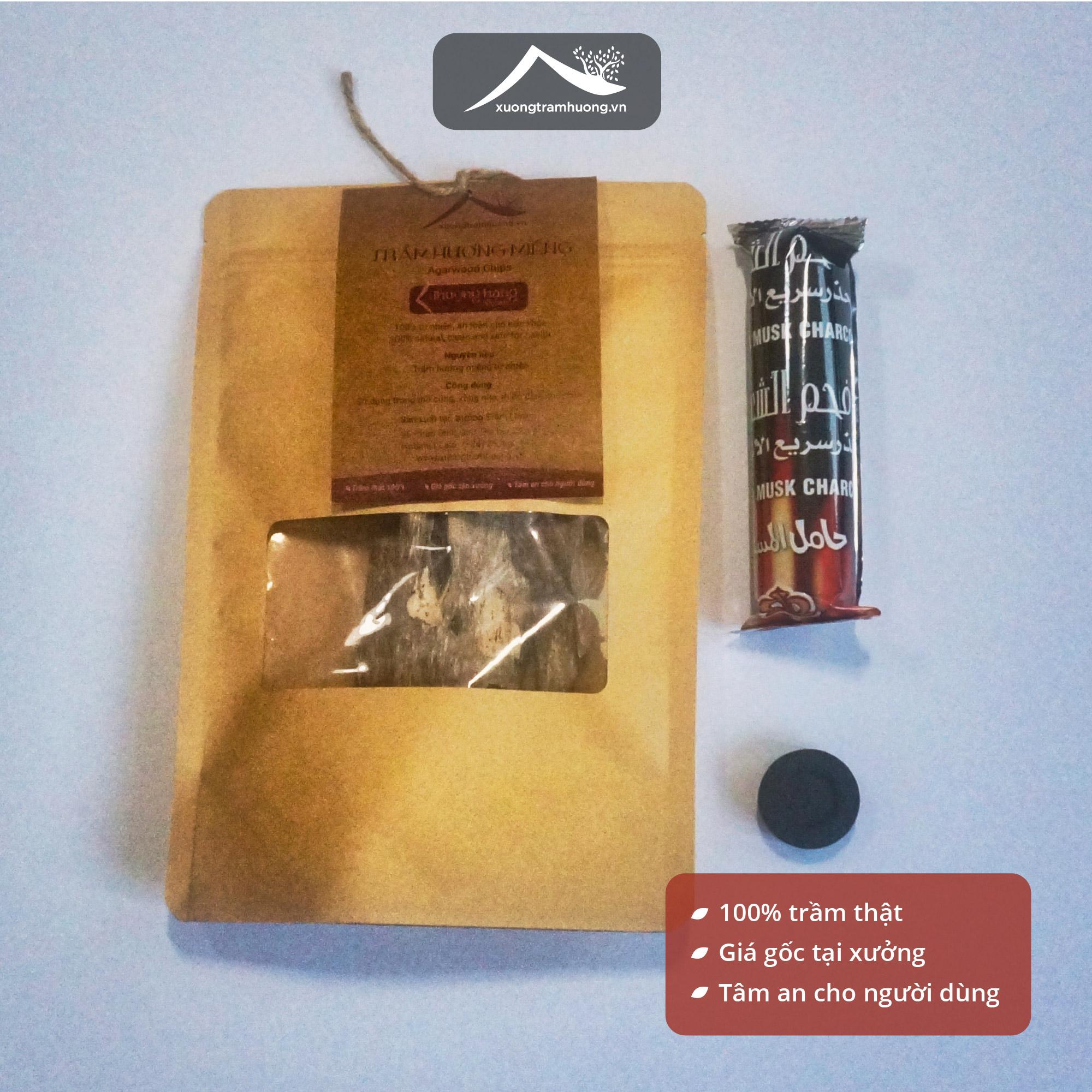 Trầm Hương miếng Sạch Thượng Hạng Xưởng Trầm Hương Xông Nhà Tẩy Uế Tân Gia Khai Trương