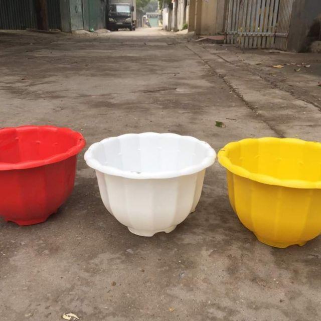 Chậu nhựa treo trồng cây- Chậu bí treo trồng hoa, cây cảnh kèm dây treo, cỡ To hàng loại 1 dày đẹp.