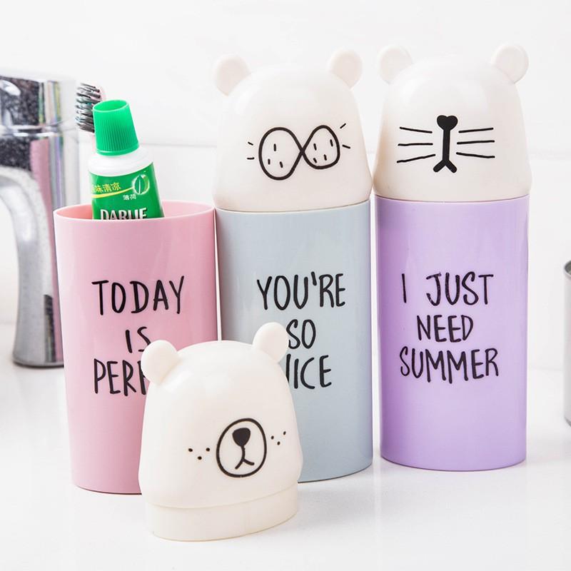 Dụng Cụ Đựng Bàn Chải Kem Đánh Răng Hình Gấu - S9316