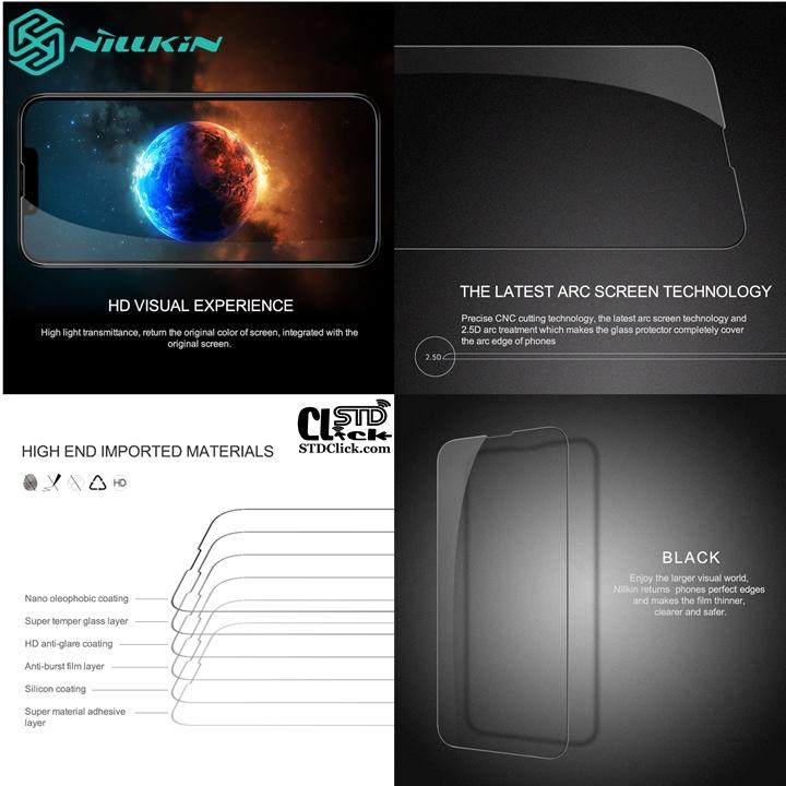 KÍNH CƯỜNG LỰC DÀNH CHO IPHONE 13 - 13 PRO - 13 PRO MAX - 13 MINI NILLKIN CP+PRO 2.5D