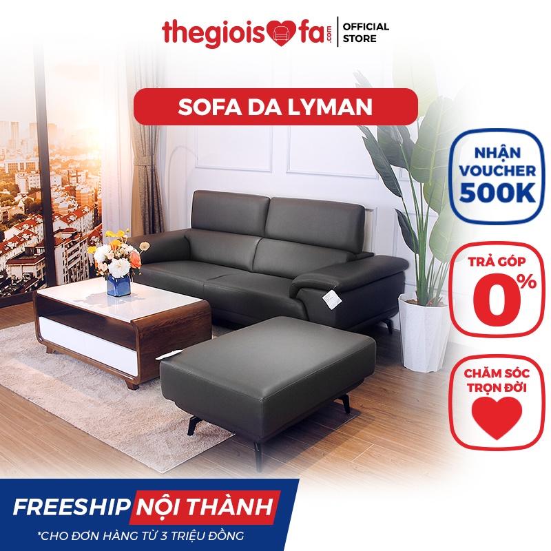 Ghế sofa Lyman bọc da cao cấp lyman10 sofa phòng khách sang trọng