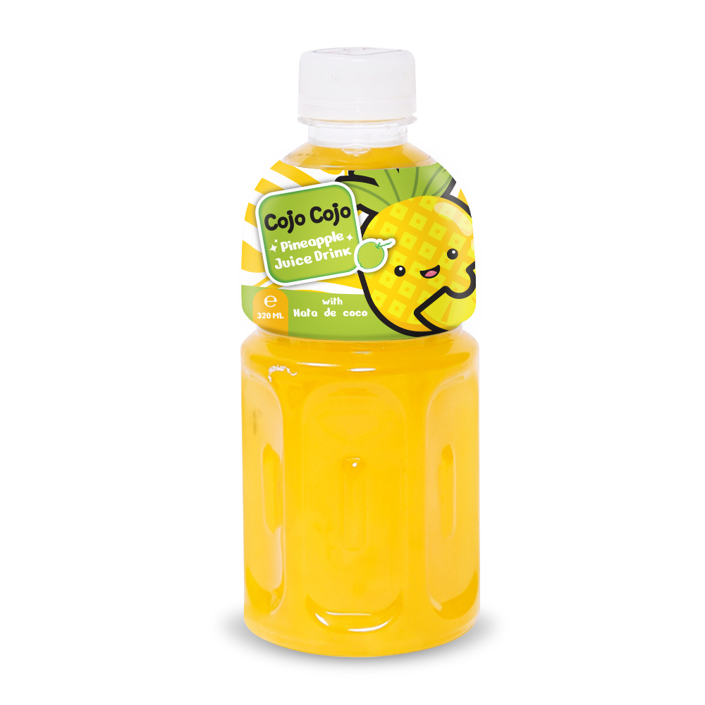 Thùng 24 Chai Nước Ép Trái Cây Topping Nata de coco 320ml