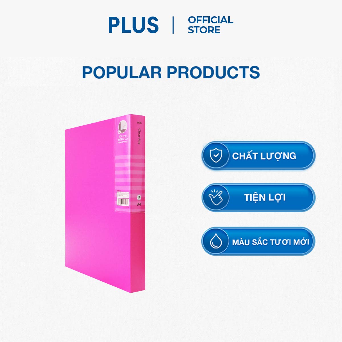 Bìa Lá Đựng Hồ Sơ PLUS 60P