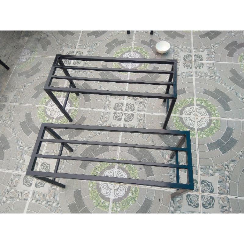 Set 2 Kệ kê chậu hoa-cây cảnh Dài 70cm Rộng 25cm Cao 40cm. 4 chân. 2 giằng chân. Hộp kẽm 20mmx20mm