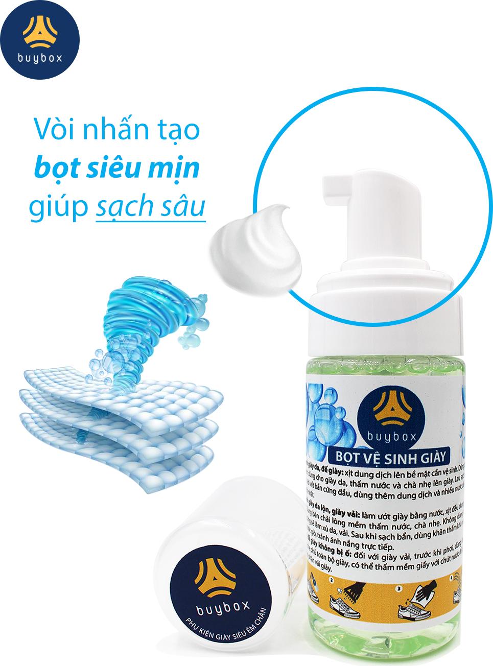 Bọt vệ sinh giày và giặt giày (150ml) - buybox - BBPK60