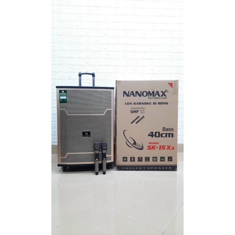 Loa kéo di động Nanomax SK-15X3 bass 40cm - Hàng chính Hãng