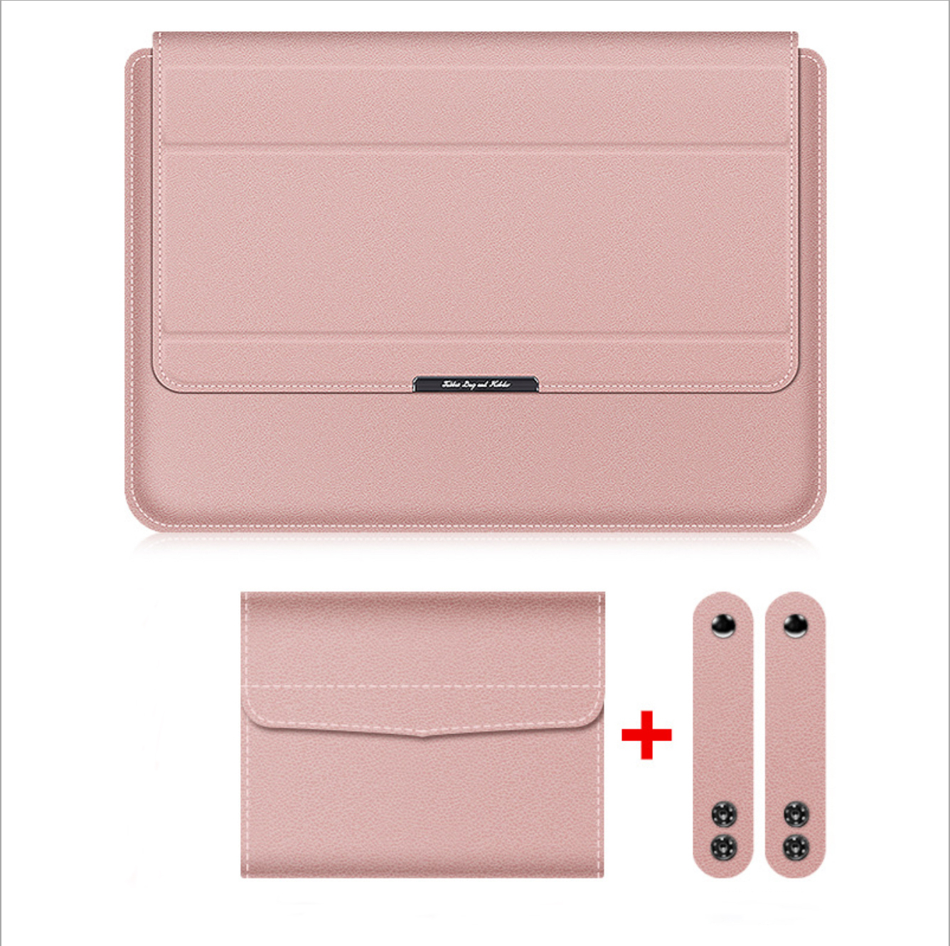 Túi chống sốc bao da laptop dành cho macbook kiêm giá đỡ tản nhiệt kèm ví đựng sạc chuột