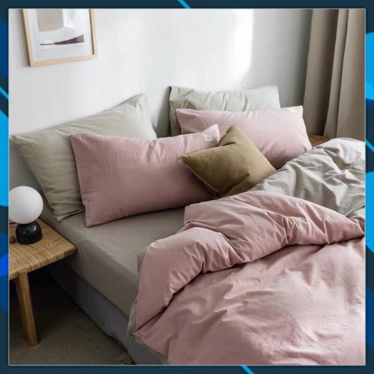 - Bộ chăn ga gối Cotton Tici chăn ga Hàn Quốc màu sắc lạ mắt miễn phí bo chun drap ga giường