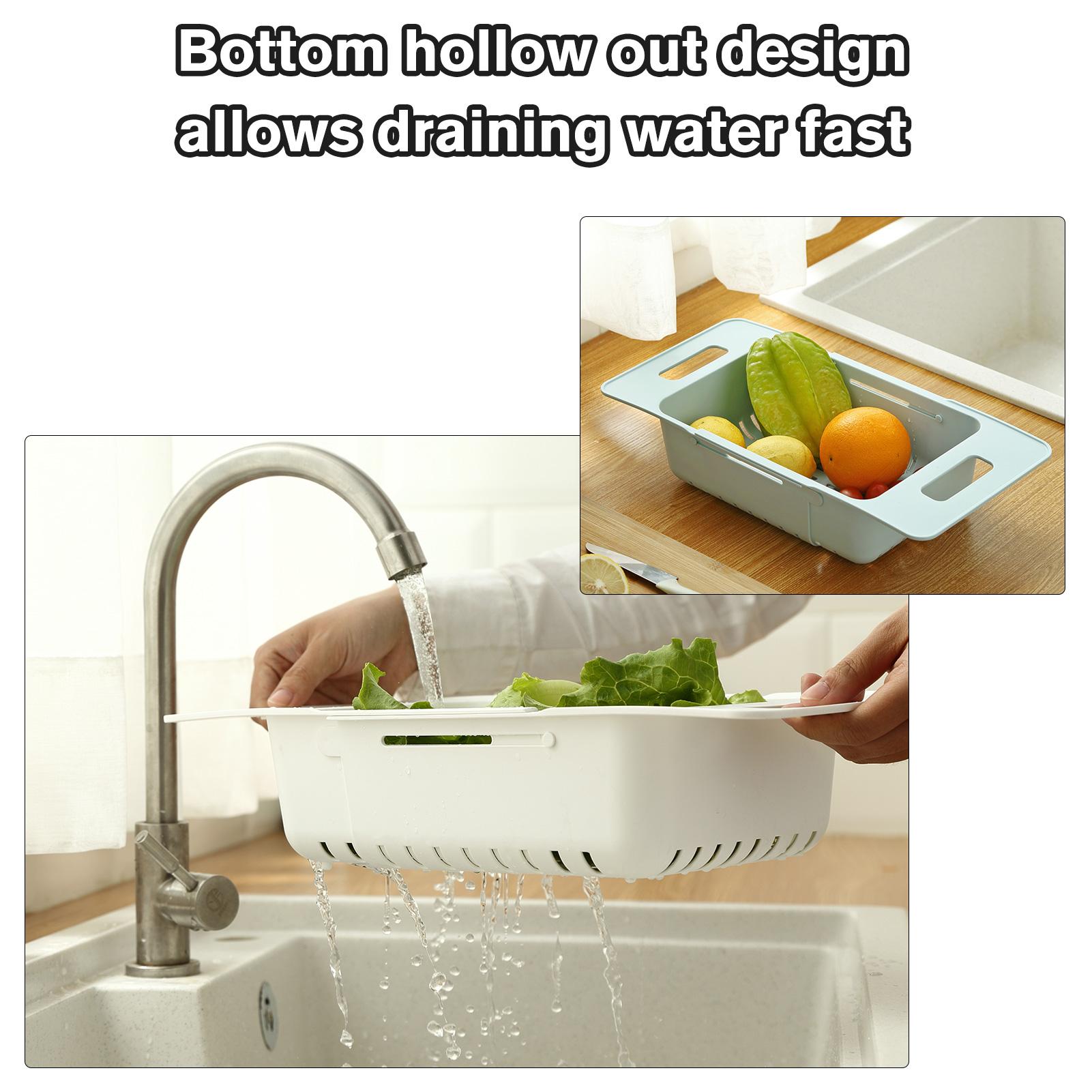 Rổ đựng rau củ có thể điều chỉnh phù hợp cho bồn rửa
