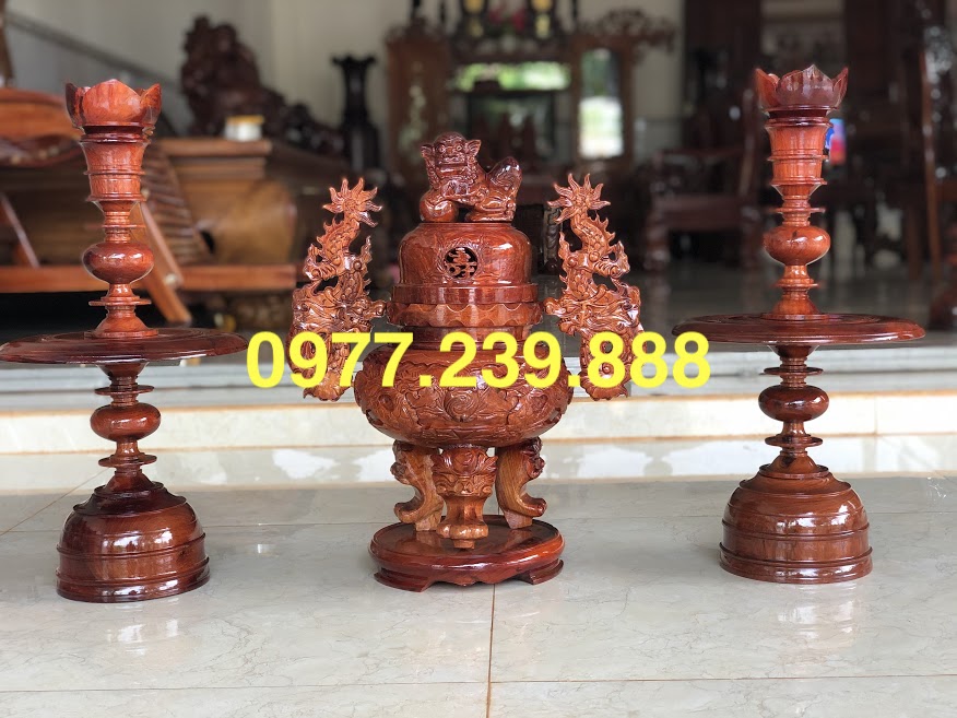 Đỉnh gỗ hương 60cm