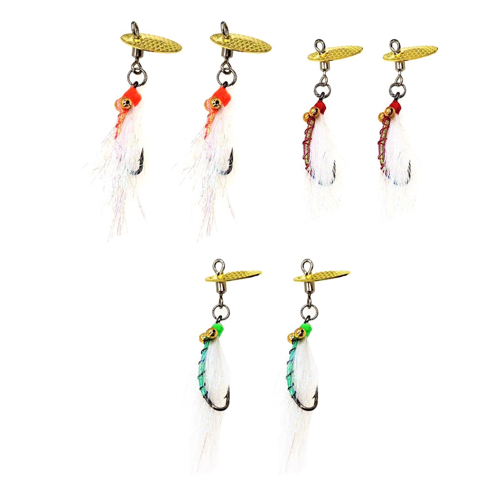 Realistic Fly Fishing Flies Accessory Stainless Streamers with Hook
