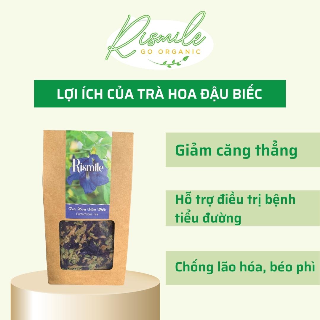 Trà hoa đậu biếc sấy khô Rismile 35 grams