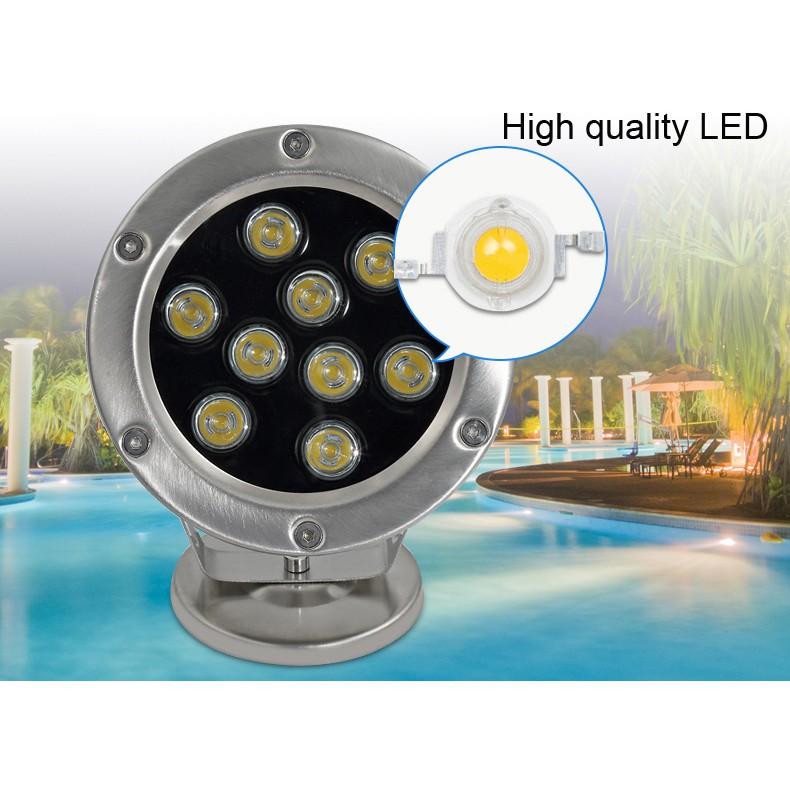 Đèn LED âm nước 9W đổi màu