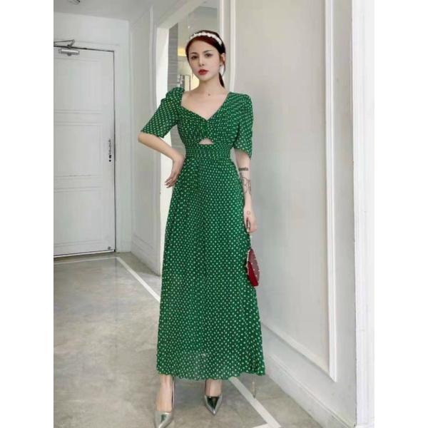 ĐẦM MAXI BI NHÍ LỆCH VAI