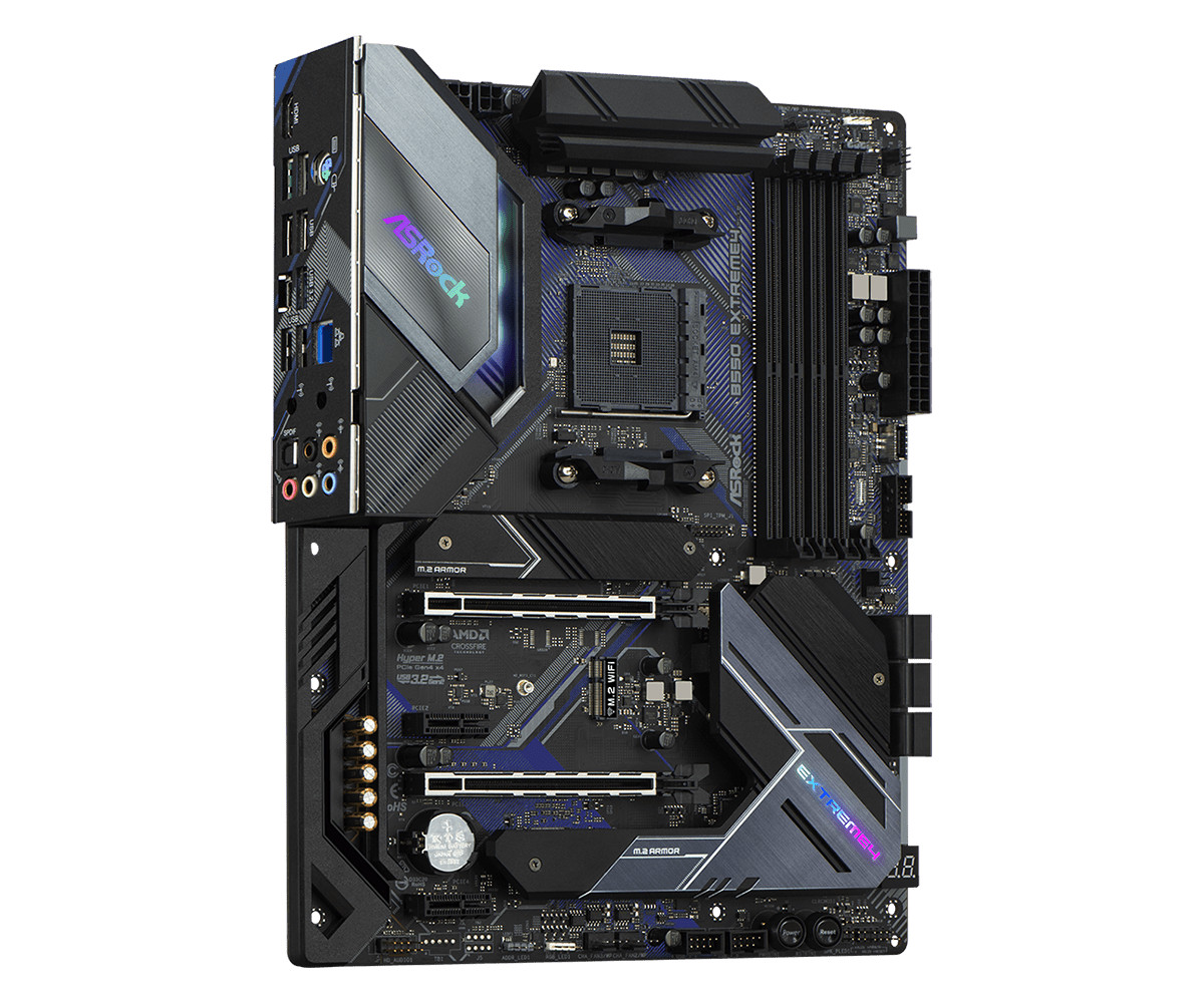 Bo mạch chủ Mainboard ASRock B550 Extreme4 Supports 3rd Gen AMD AM4 Ryzen - Hàng Chính Hãng