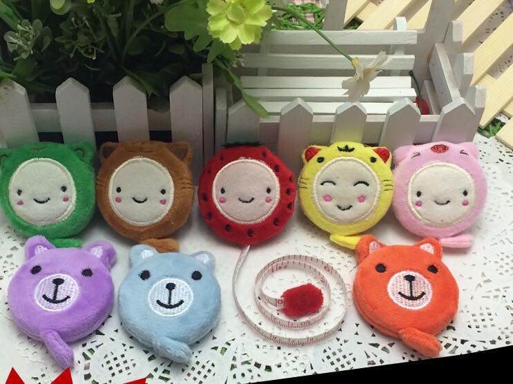 Thước cuộn mini nhỏ gọn 1,5m đo quần áo, thước hình gấu cute