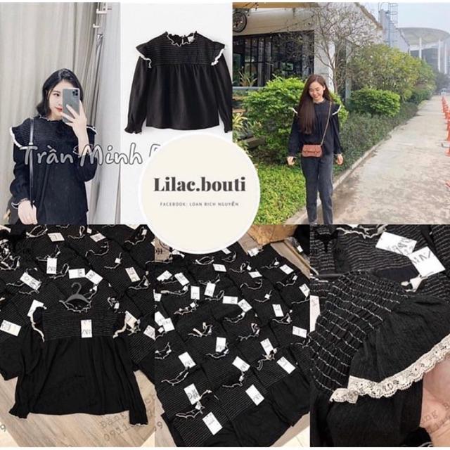 Áo babydoll phối ren zr hàng xuất