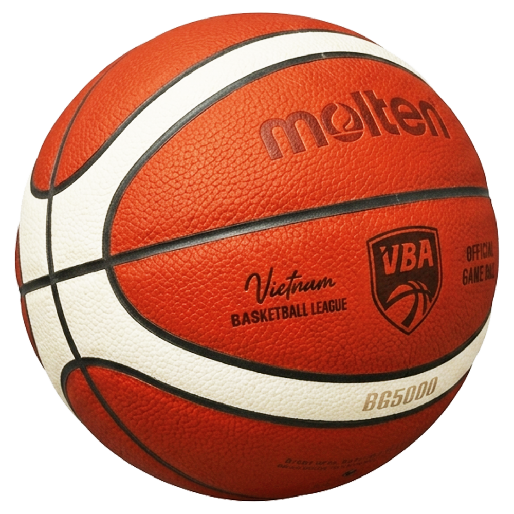 Bóng rổ Molten BG5000 - VBA Da thật - Bóng thi đấu chính thức hệ thống FIBA