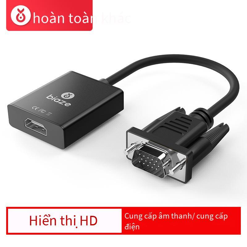 Bộ chuyển đổi VGA to HDMI giá rẻ nhất Biaz kèm âm thanh máy tính ra màn hình tivi HD dây chuyển đổi