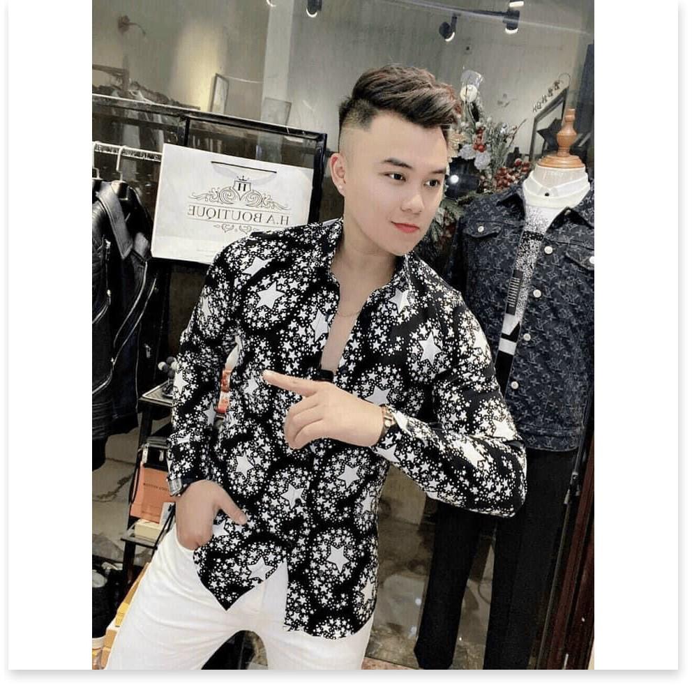 ÁO SƠ MI NAM TAY DÀI KẺ SỌC VÀ HỌA TIẾC MỚI NHẤT 2021 THỜI TRANG VINA 1HIT FASHION