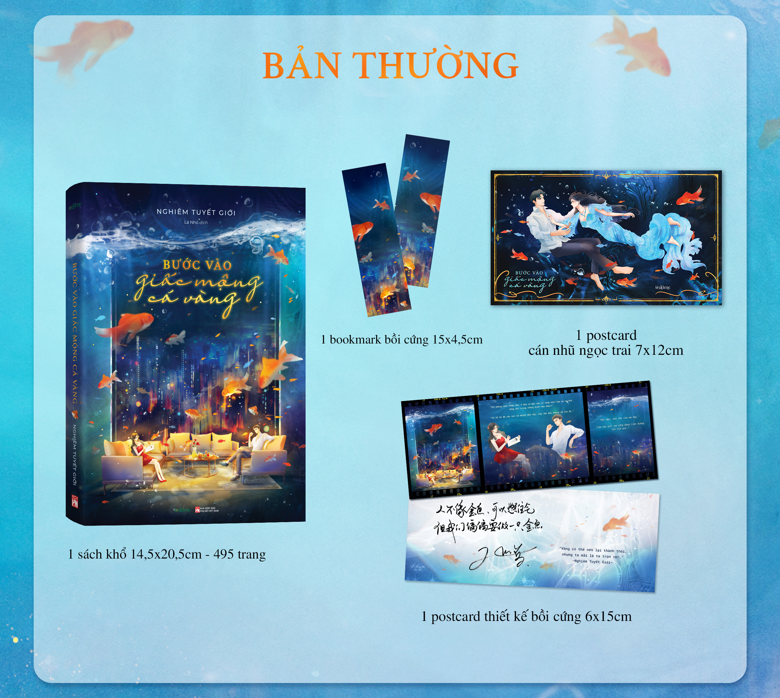 Sách - Bước Vào Giấc Mộng Cá Vàng - Truyện Ngôn Tình - Nghiêm Tuyết Giới