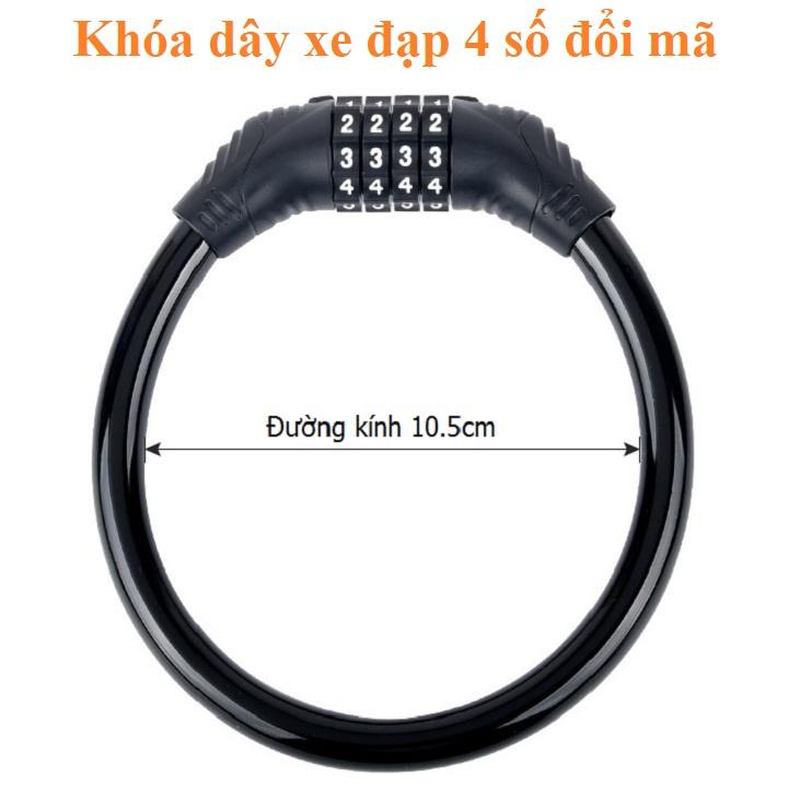 Khóa Xe Đạp Xe Máy Chống Trộm Kết Hợp Mã Số, Khóa Mật Khẩu Khóa An Toàn, Phụ Kiện Xe Đạp