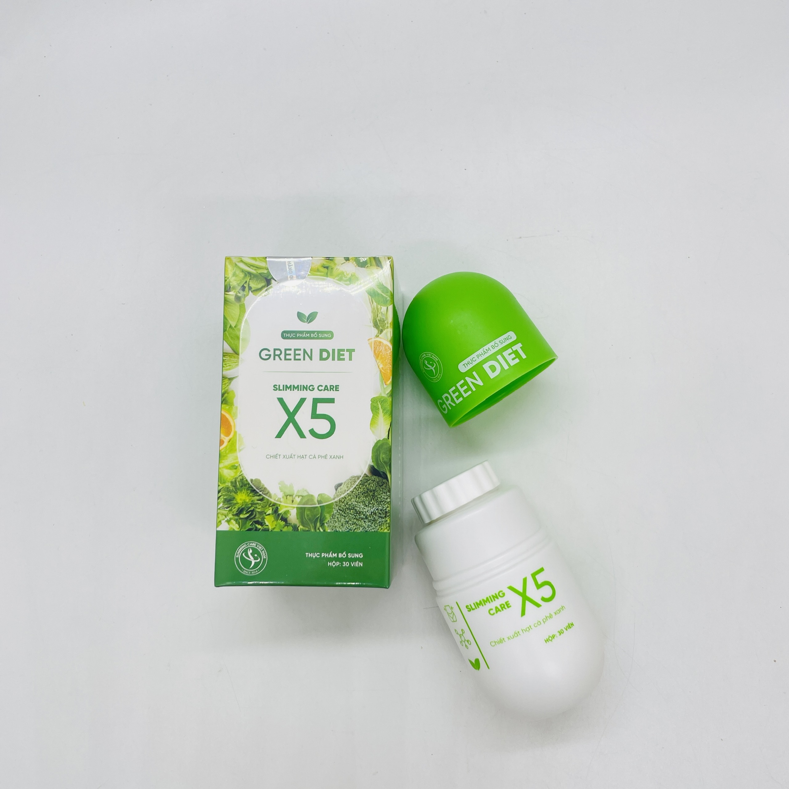 Thảo mộc hỗ trợ cải thiện cân nặng Green Diet Slimming Care X5