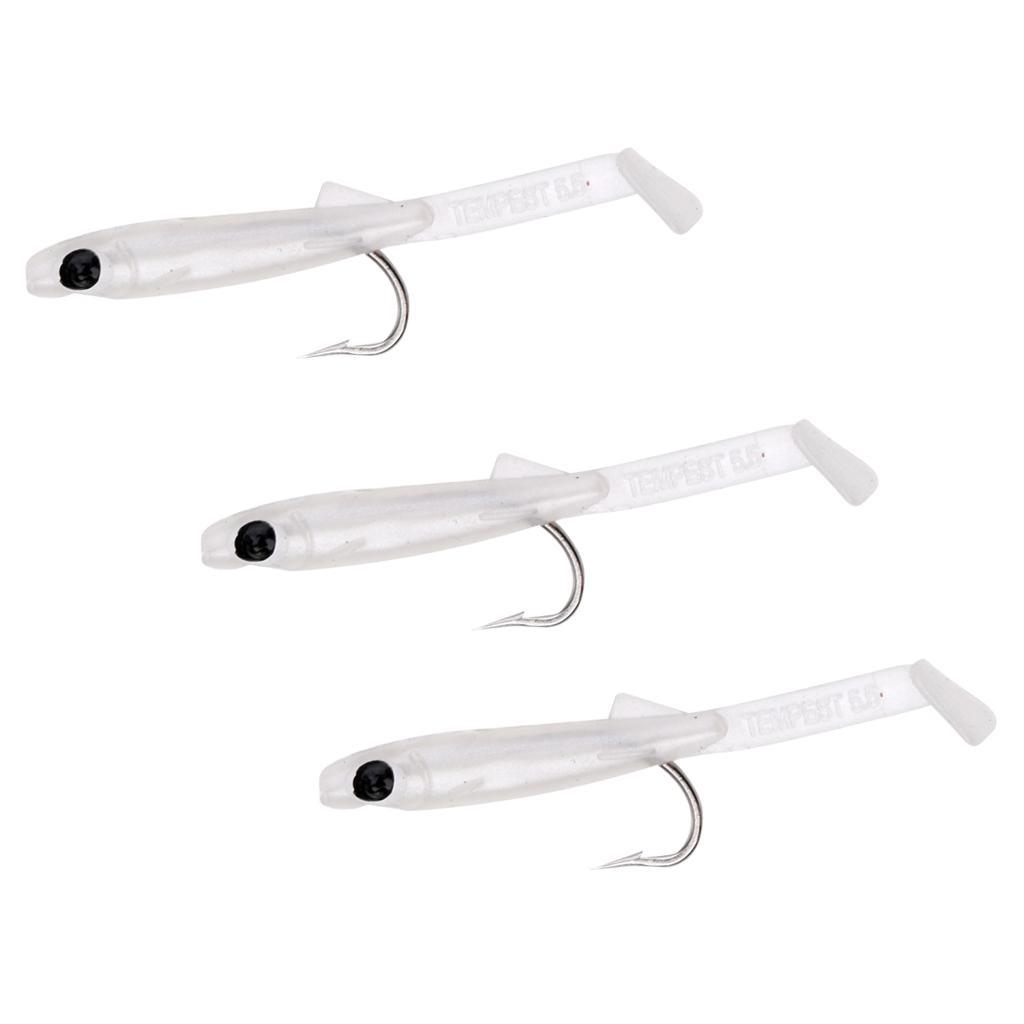 3pcs Eel Fishing Bait Artificial Lifelike Fishing Tackle Hooks Bionic Lures