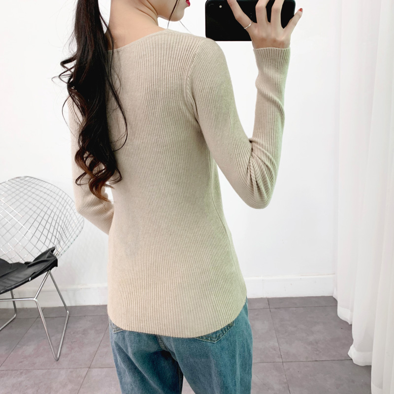 Áo len nữ cổ tim trẻ trung kiểu dáng Hàn Quốc Haint Boutique HB35