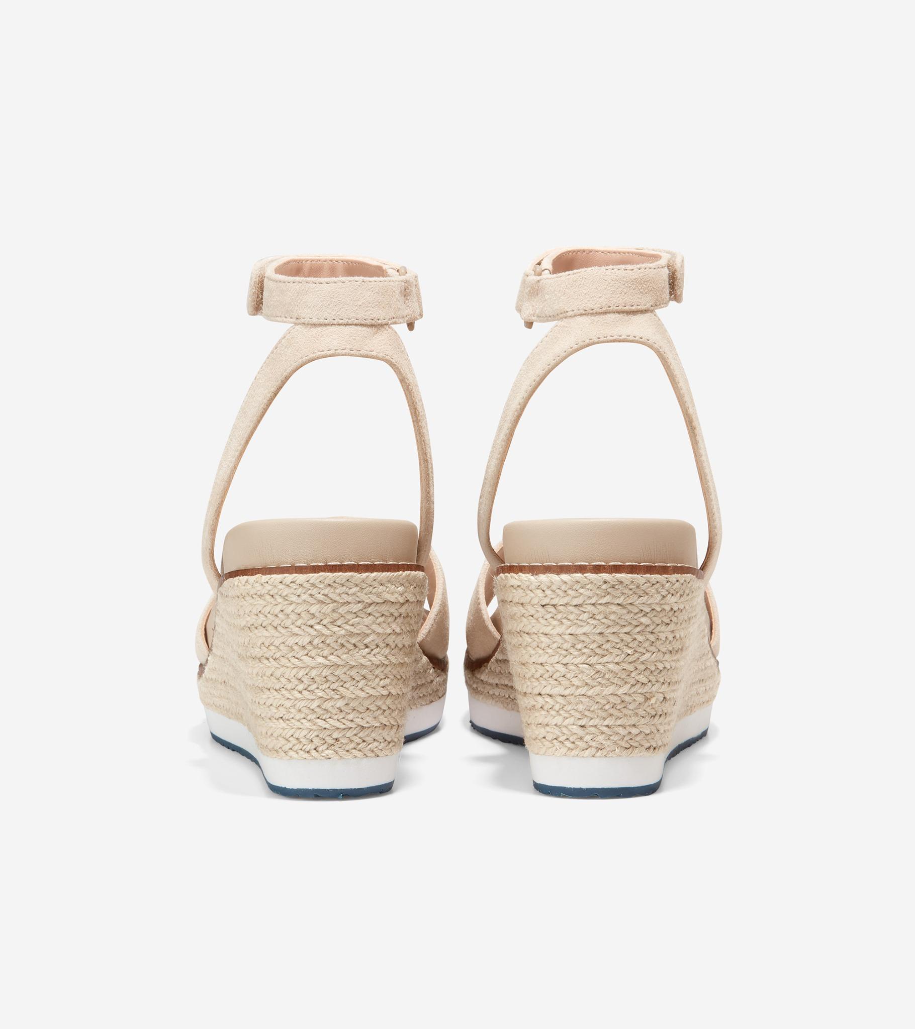 GIÀY ĐẾ XUỒNG COLE HAAN NỮ CLOUDFEEL ESPADRILLE WEDGE 75