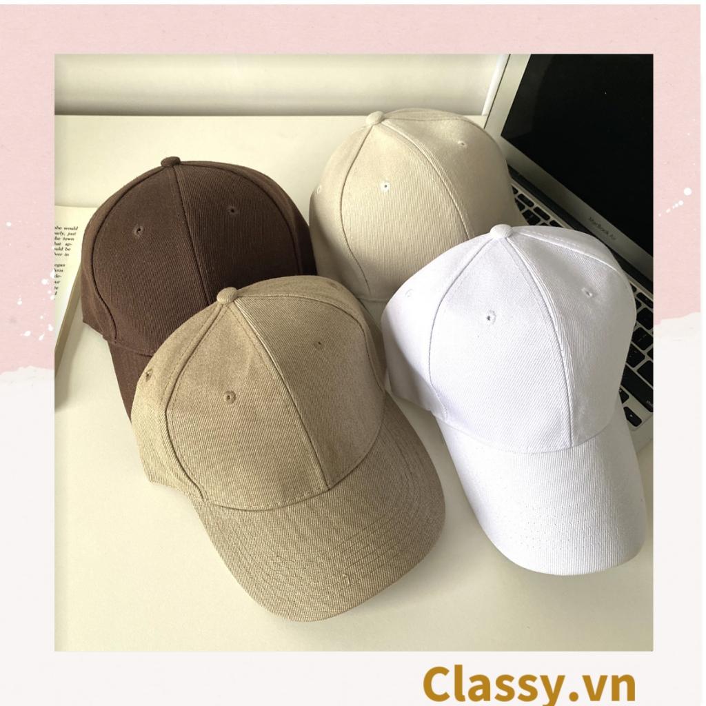 Nón lưỡi trai mũ lưỡi trai Classy nhiều màu, chất liệu khaki cao cấp, thích hợp cho cả nam và nữ PK1130
