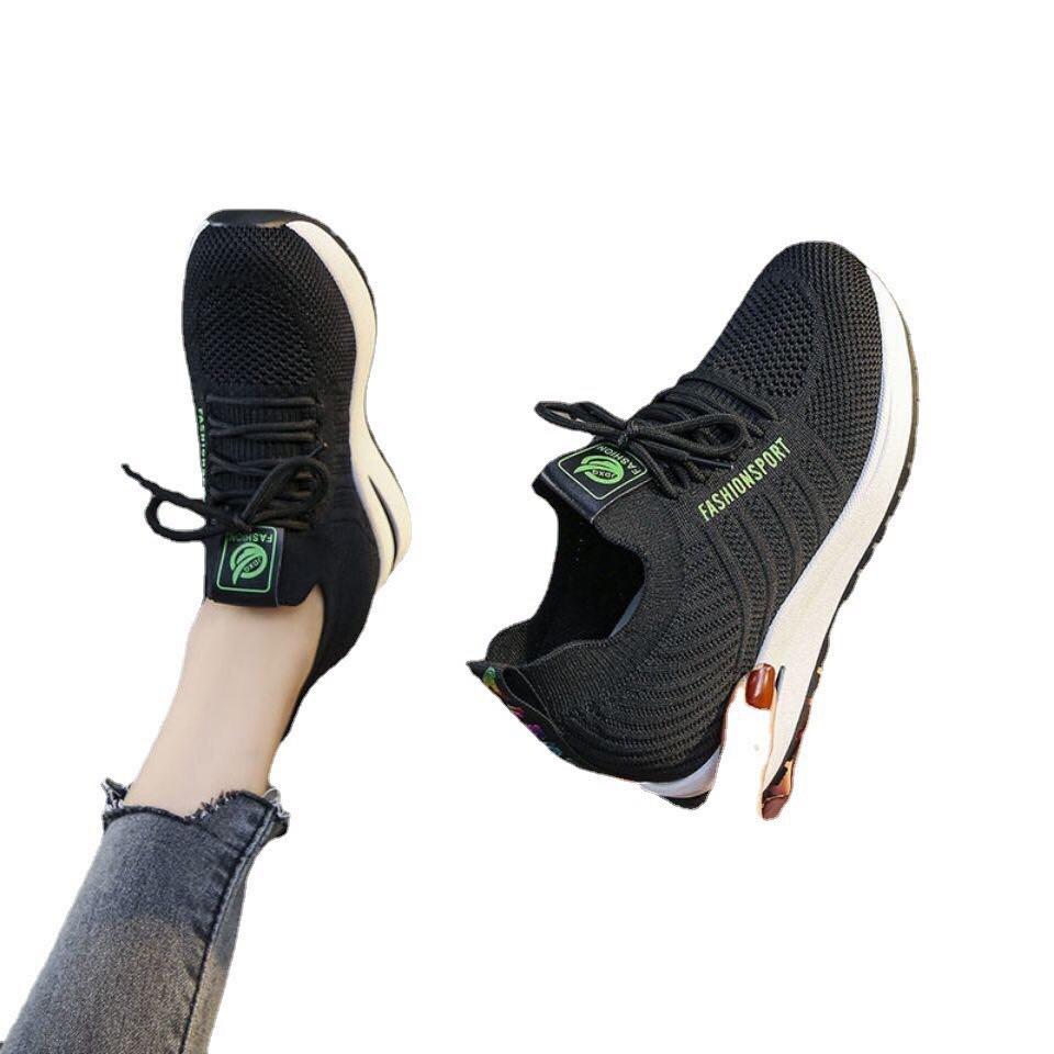 Giày Sneaker Nữ , Giày Thể Thao Đế Cao Bao Chất Trẻ Trung Năng Động Siêu Xinh