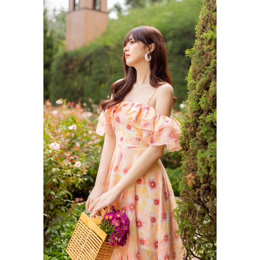 TIELA Đầm váy hoa tay bèo - Peaches Dress