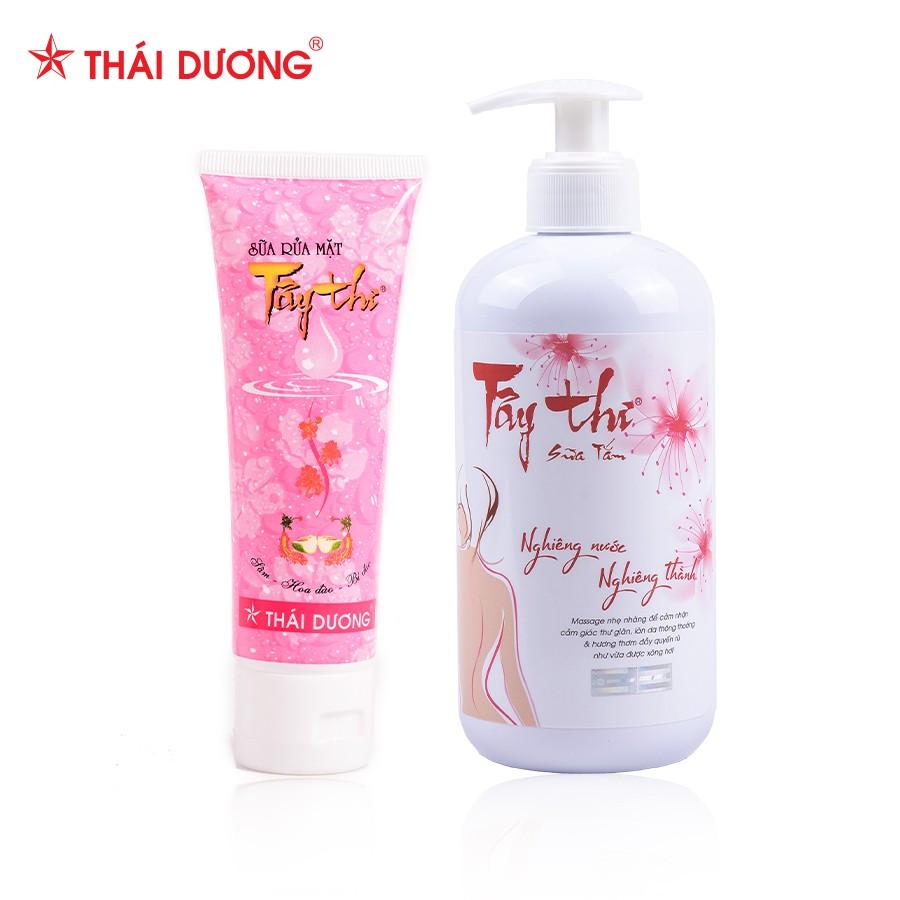 Bộ chăm sóc da và body - Sữa rửa mặt Tây Thi 90g &amp; Sữa tắm Tây Thi 200ml/480ml