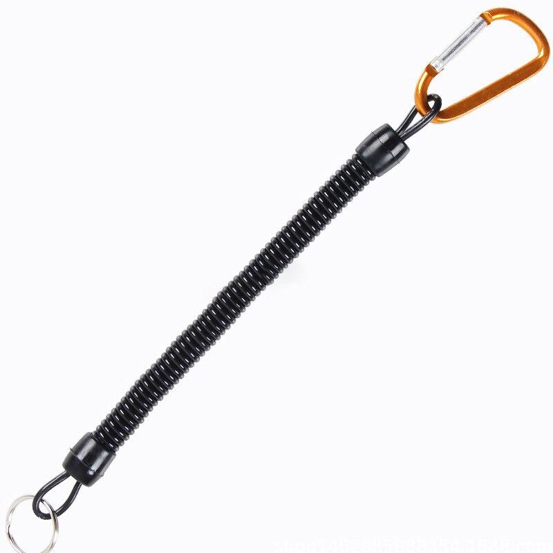 Fishing Lanyards Boating Ropes Retention String Fishing Rope With Camping Carabiner Secure Lock Fishing Tools Accessories